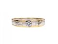 18kt yellow and white gold diamond set wedding ring