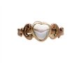 Antique heart moonstone ring in rose gold
