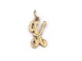 Vintage 'K' initial pendant in 9kt yellow gold