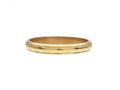 Vintage 2.5mm faceted edge wedding ring in 18kt yellow gold