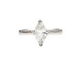 Vintage 0.70ct marquise cut diamond solitaire ring