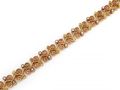 Antique French Seed Pearl, Rose & Yellow Gold Scrolling Bracelet