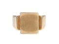 Vintage Chunky Rectangular Signet Ring in 18kt Yellow Gold