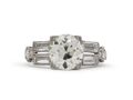 Art Deco 1.55ct Round Old European Cut Diamond Solitaire Ring