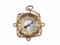 1918 William Oakley Davies compass pendant in gold