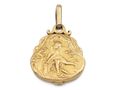 Antique chaised cupid locket in 18kt yellow gold