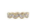Modern marquise cut diamond full eternity ring in gold