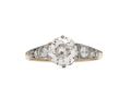 Late Edwardian diamond solitaire engagement ring