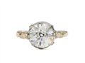 Antique 1.90ct Old European cut diamond solitaire ring