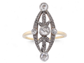 Edwardian navette-shaped ring