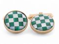 Malachite and Mother of Pearl Cufflinks