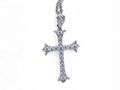 Diamond Cross in 18k white gold