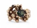 Gold Dress Ring with Tsavorite Garnet
