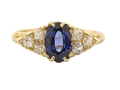 18ct Gold Sapphire and Diamond Victorian Ring