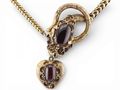 Victorian Garnet serpent necklace