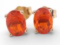 9ct Fire Opal Earstuds