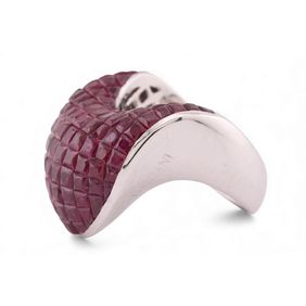 Ruby statement ring by Damiani