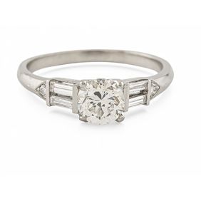 Diamond Solitaire Ring in Platinum