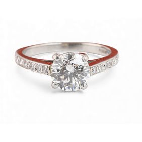 1.53ct Brilliant Cut Diamond Engagement Ring in Platinum