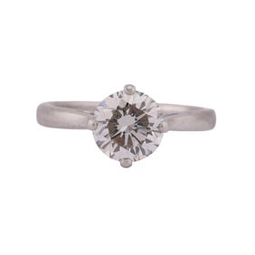 Platinum 2.08ct Diamond Solitaire Ring by Boodle & Dunthorne