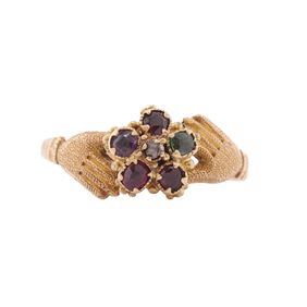 Late Georgian Acrostic Ring