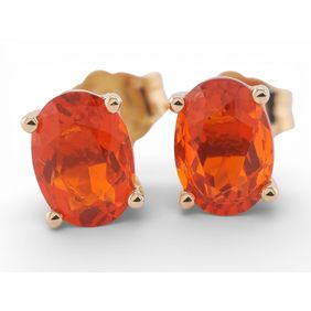 9ct Fire Opal Earstuds