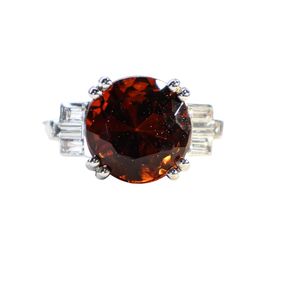 Garnet and Diamond Ring
