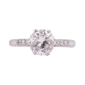 EDWARDIAN OLD EUROPEAN-CUT DIAMOND SOLITAIRE, CIRCA 1910