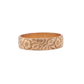 EDWARDIAN FLORAL MOTIF BAND, 1907