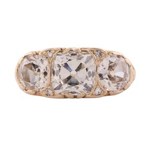 Victorian Three Stone Diamond Ring