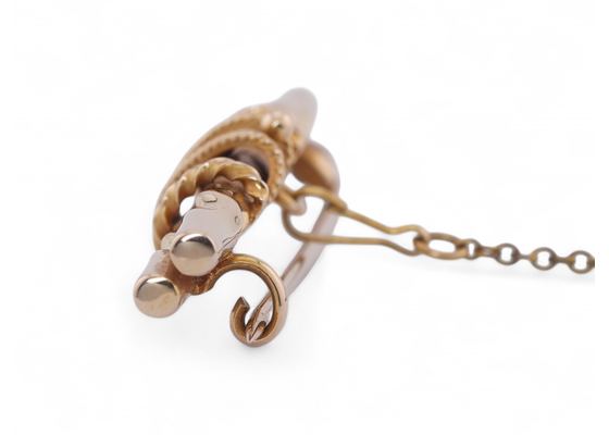 Antique Diamond Set Bar Brooch In 15kt Yellow Gold