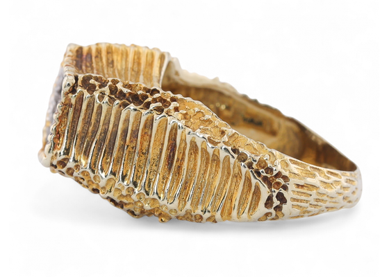 1970s diamond dress ring in 14kt yellow gold