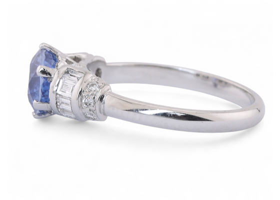 Retro Sapphire and Diamond Dress Ring