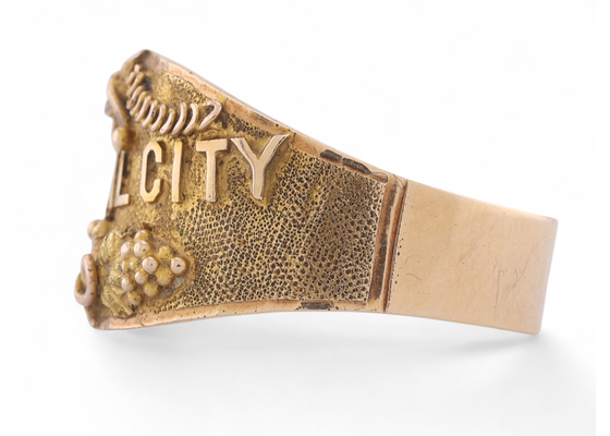 Vintage 'Central City' Gilpin County, Colorado Ring In 14kt Yellow Gold