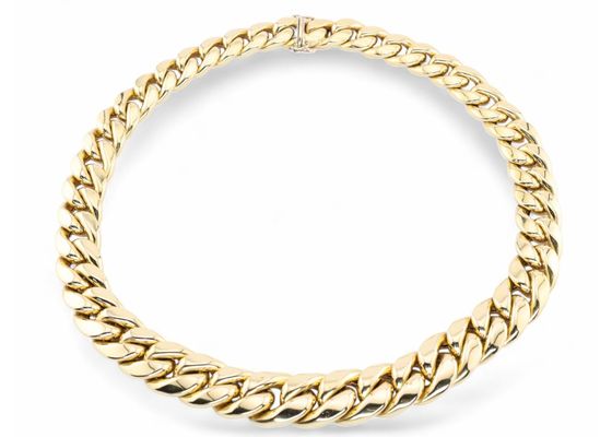 18kt Gold Curb Link Necklace