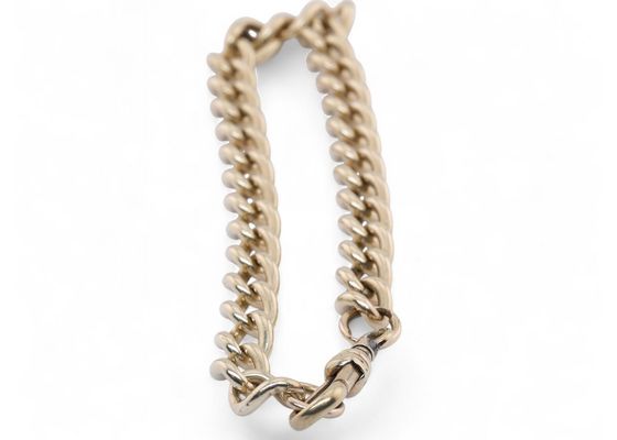 Vintage Oval Curb Chain Bracelet in Solid 9kt Yellow Gold