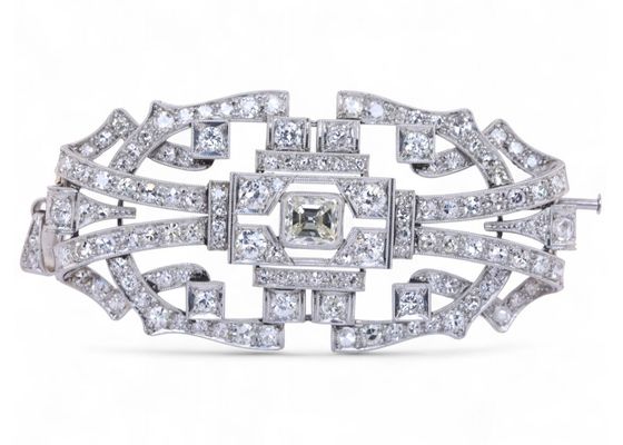 Diamond Brooch and Pendant