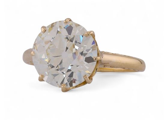 Victorian Old European Cut Diamond Solitaire Ring