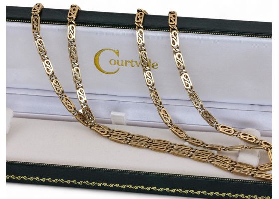 1980s Fancy Link Chain In 18kt Yellow Gold