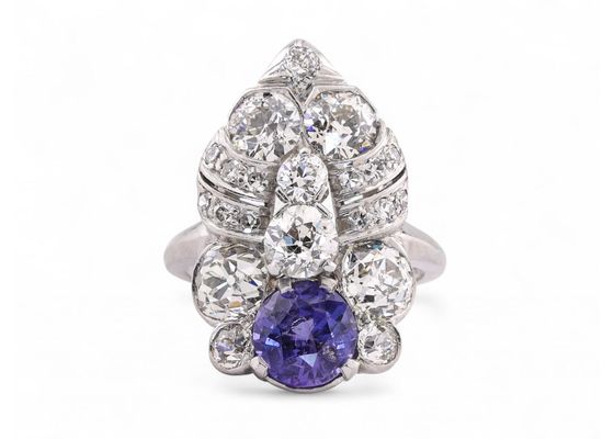 Sapphire and Diamond Dress Ring