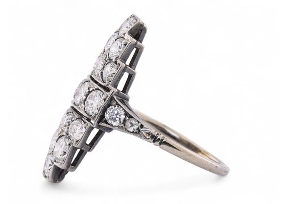 Diamond Plaque Ring