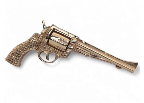 9k Gold Revolver Brooch