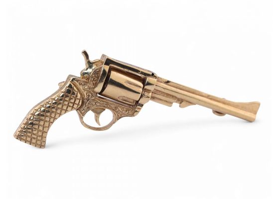 9k Gold Revolver Brooch