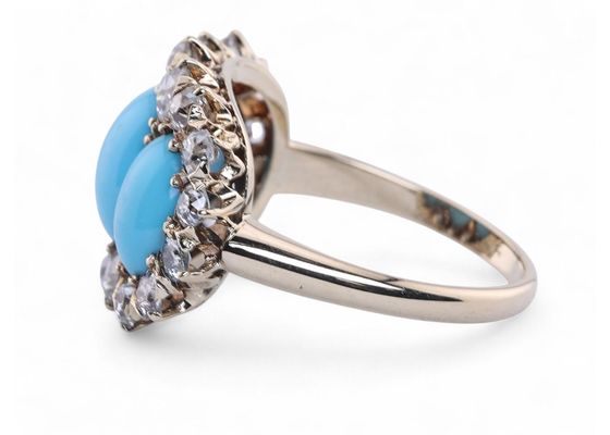 Turquoise and Diamond Ring