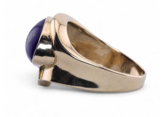 Lapis and Diamond Ring