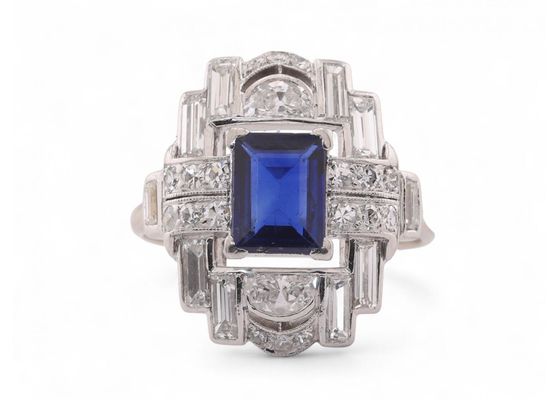 Sapphire and Diamond Ring