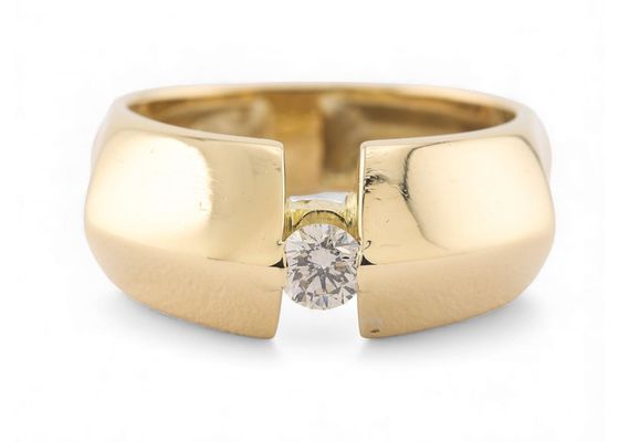 Modernist Diamond Ring
