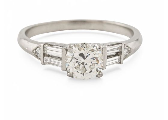 Diamond Solitaire Ring in Platinum