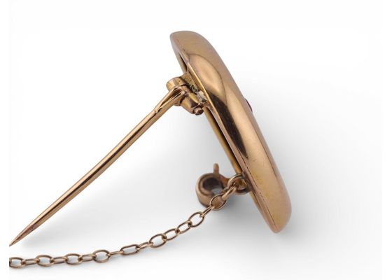 Late 19th century gem set brooch