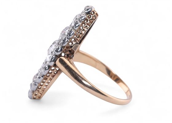 Diamond Marquise Cluster Ring